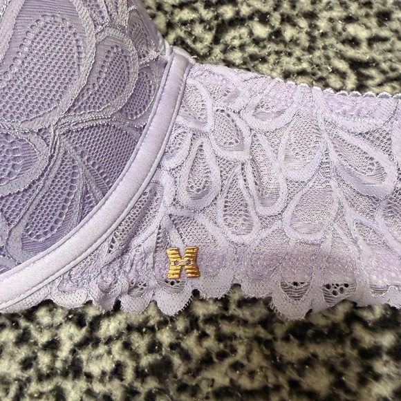 Savage X Fenty Lace Underwire Bra - Light Purple - Picture 5 of 6